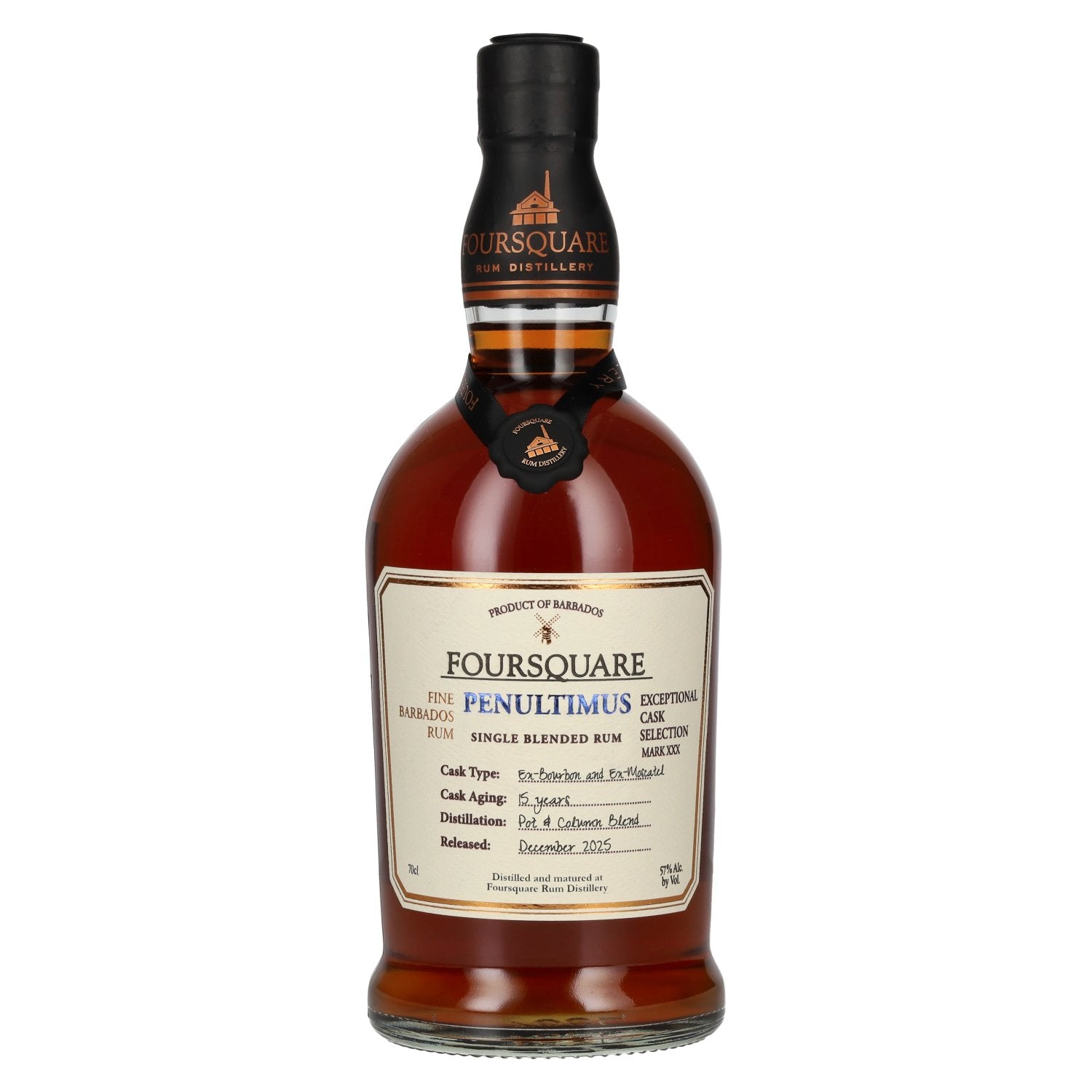 Foursquare 15 Years Old Exceptional Cask SELECTION MARK XXX PENULTIMUS 2025 57% ABV 0.7l